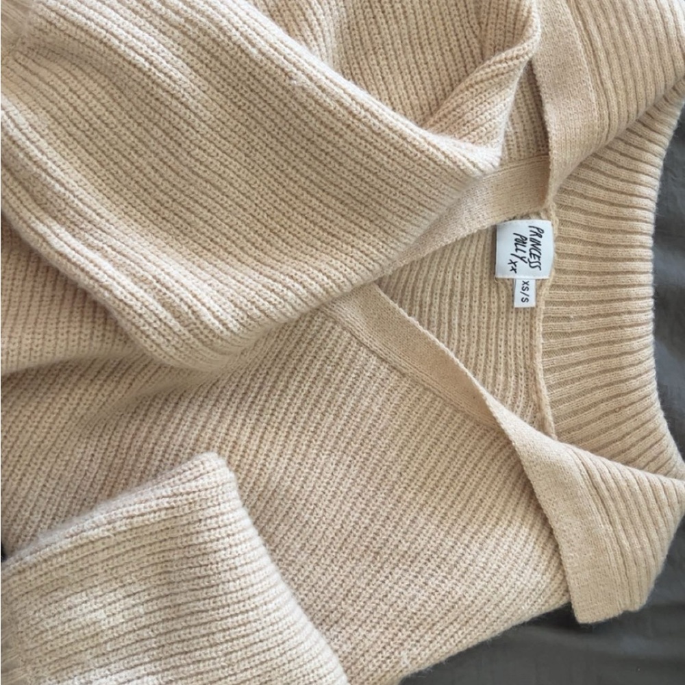 Princess Polly Cream Sweater
